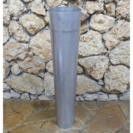Труба одностенная для дымохода Ø140 0,8 мм 0,5 м из нержавеющей стали AISI 201