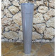 Труба одностенная для дымохода Ø150 1 мм 0,5 м из нержавеющей стали AISI 201