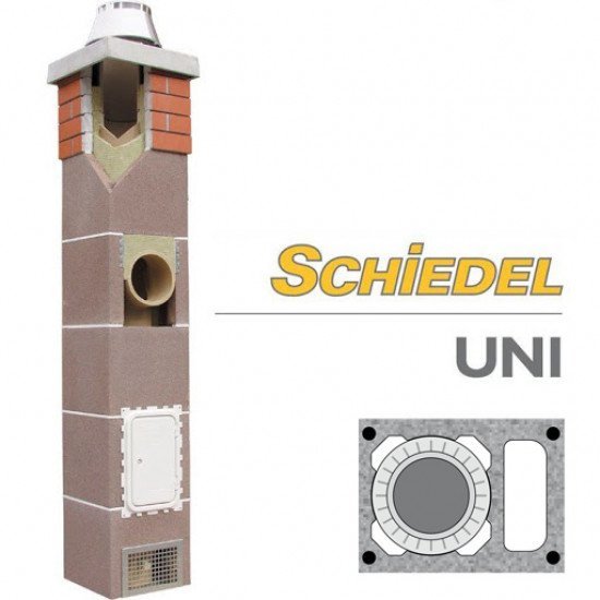 Дымоход SCHIEDEL UNI Ø16 см 8 пм одноходовой с вентиляцией