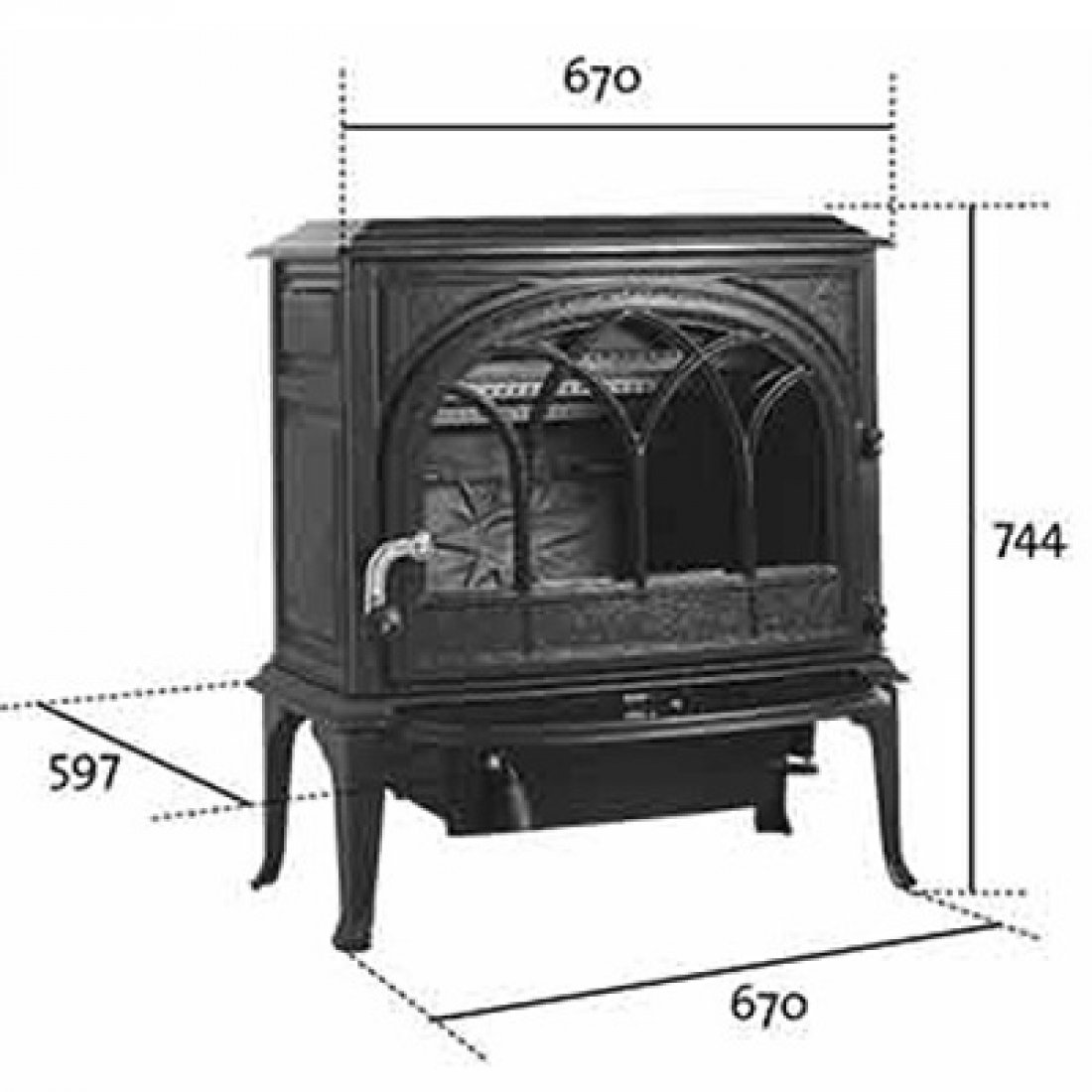 Печь-камин Jotul f 400 CB BP