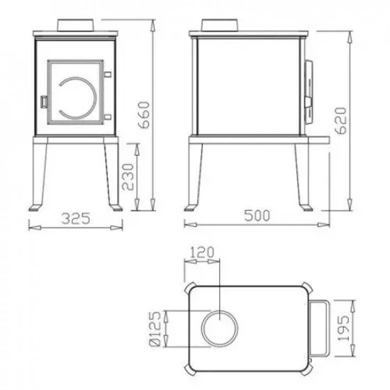 Каминная печь Dovre 100 CBS