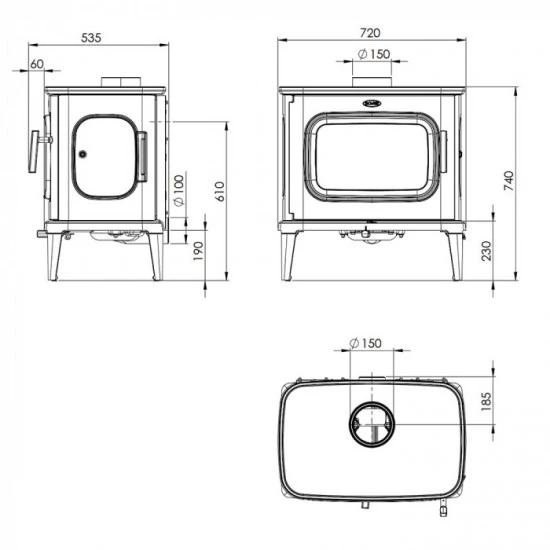 Піч камін Dovre Saga 301
