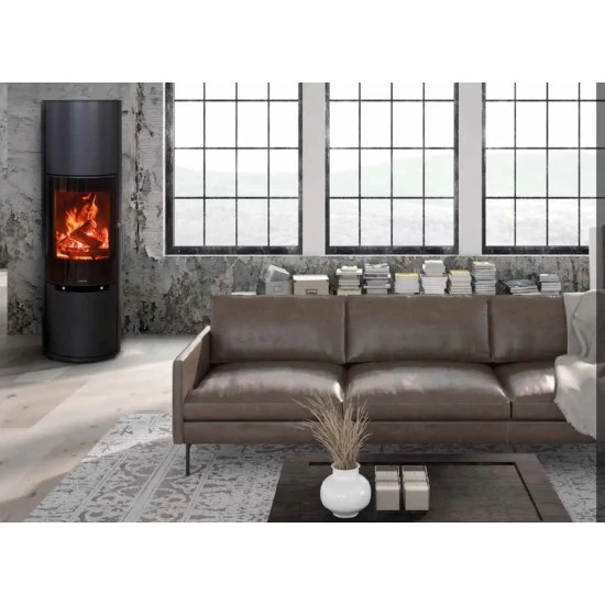 Сталева піч, камінофен Color Stove H2 Black Steel