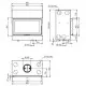 Каминная топка Dovre VISTA 802C с дистрибьютором
