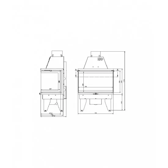 Камінна топка KFD ECO iLINE 5172 3F