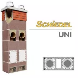 Димохід SCHIEDEL UNI Ø14/Ø14 см 4 пм двуходовий з вентиляціей