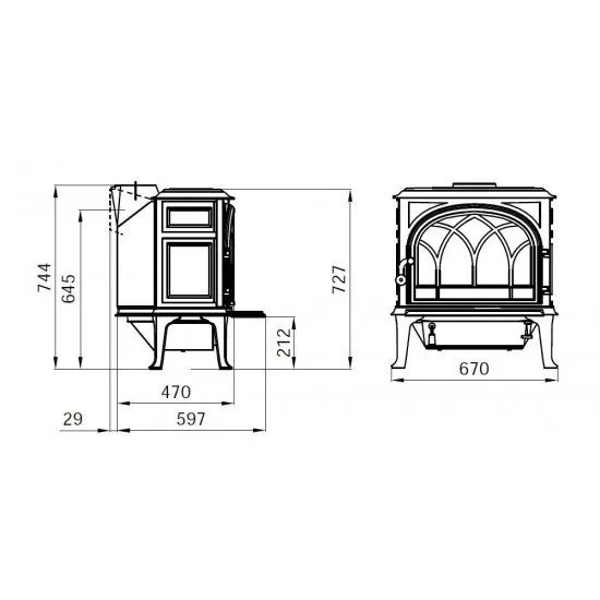 Каминная печь Jotul F 400 SE
