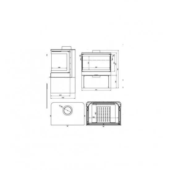 Каминная печь KFD STO M 14 3F