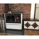 Камінна піч Plamen 850 Glas (white)