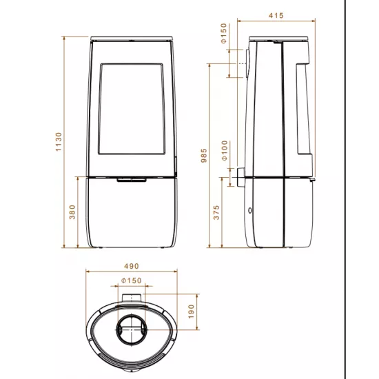 Каминная печь Dovre BOLD 400