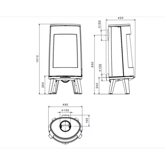 Каминная печь Dovre BOLD 300